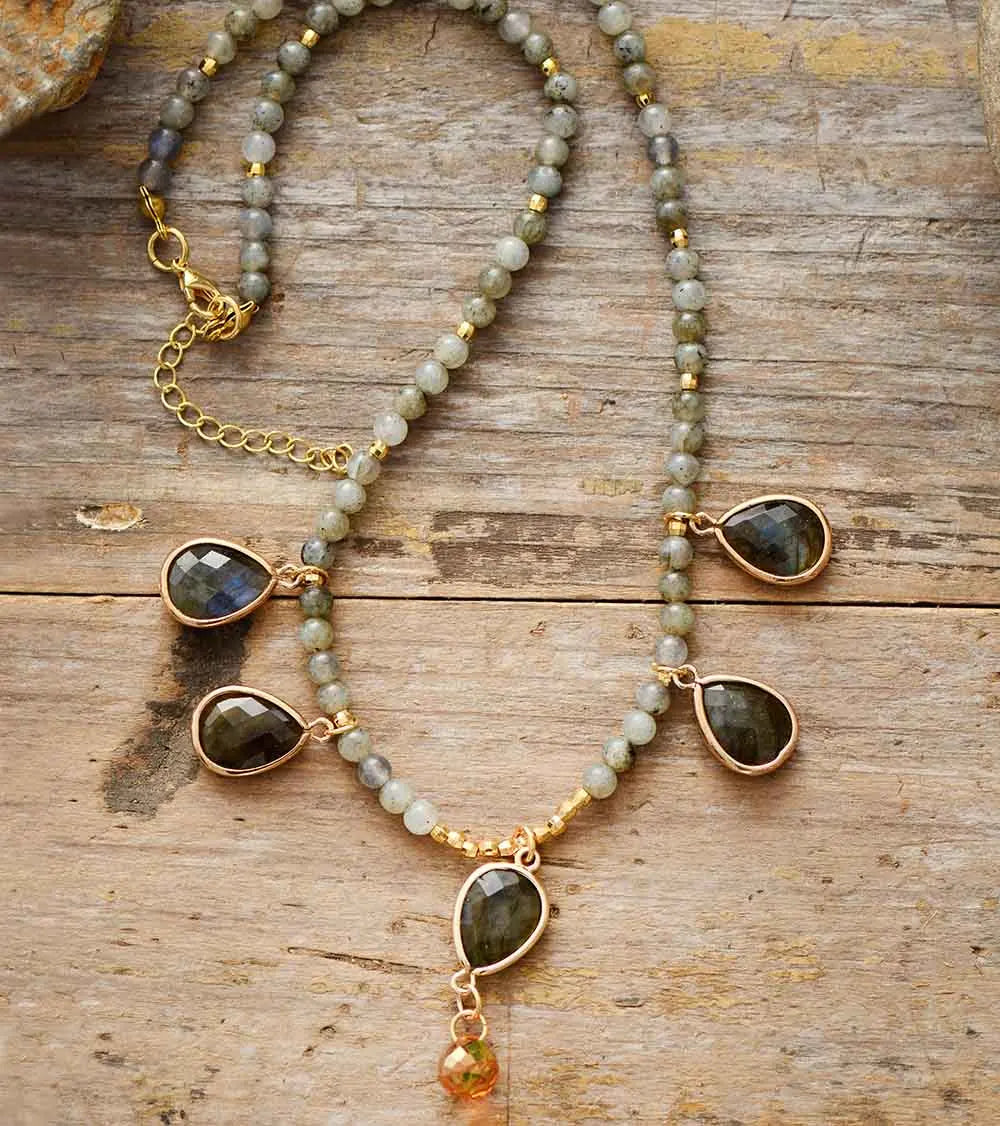 Collar Lumina Labradorita - Piedra Mistica