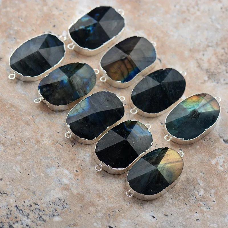 Pulsera Labradorita Ajustable - Piedra Mistica