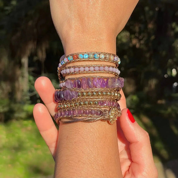 Pulsera Alma Violeta - Amatista Natural