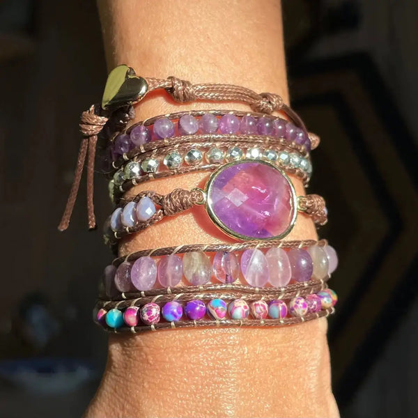 Pulsera Amatista 5 Vueltas