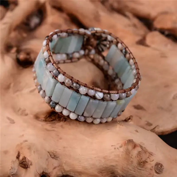 Pulsera Serenidad Celestial - Amazonita
