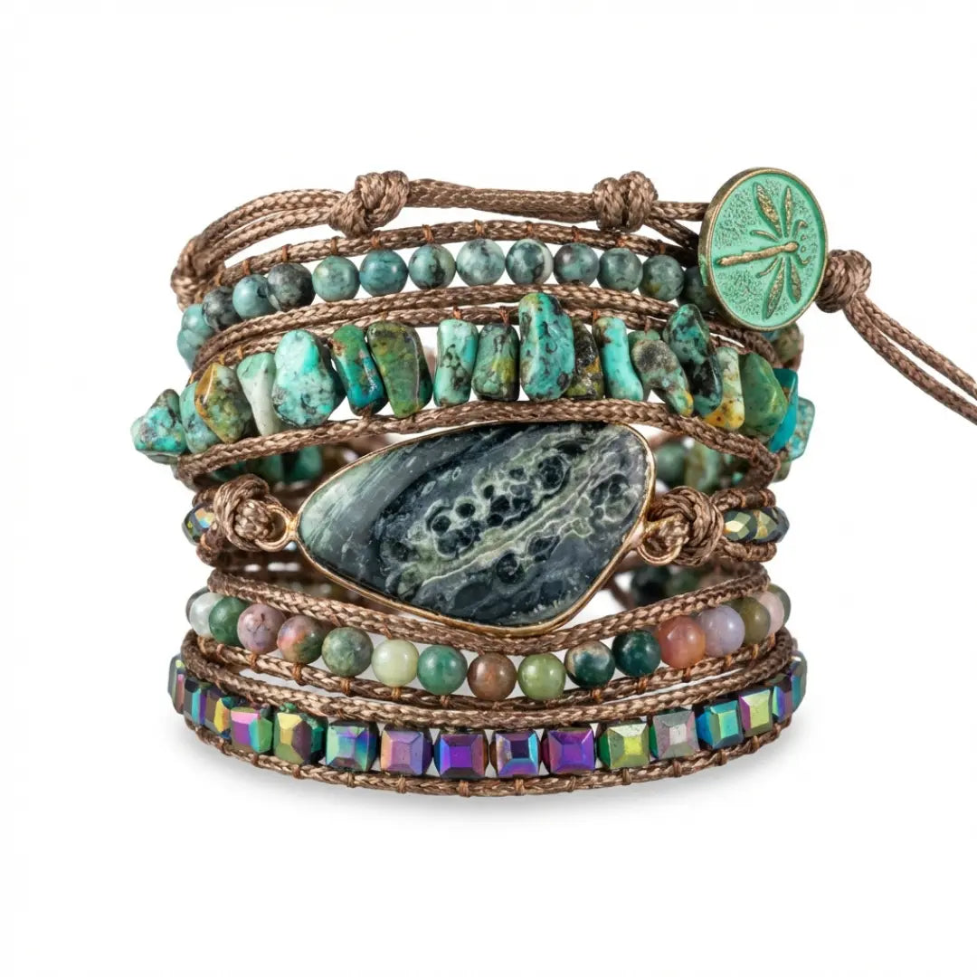 Pulsera Claridad Interior - Turquesa Africana Sahara