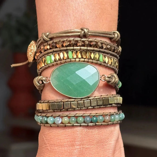 Pulsera Oceanna Próspera - Aventurina de la Abundancia