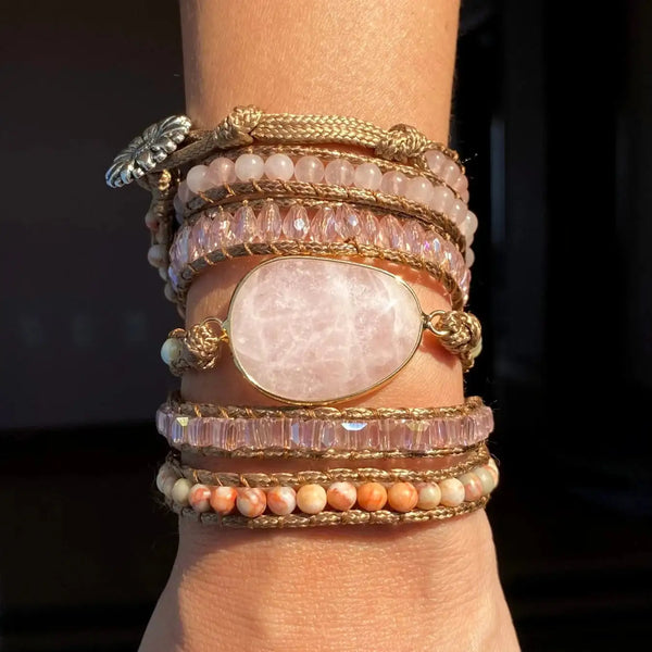 Pulsera Rosabella - Cuarzo Rosa