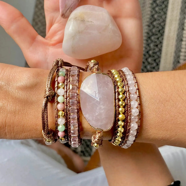 Pulsera Amor Renovado - Cuarzo Rosa