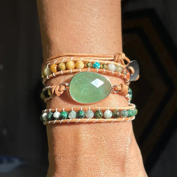 Pulsera Selene - Jade Verde