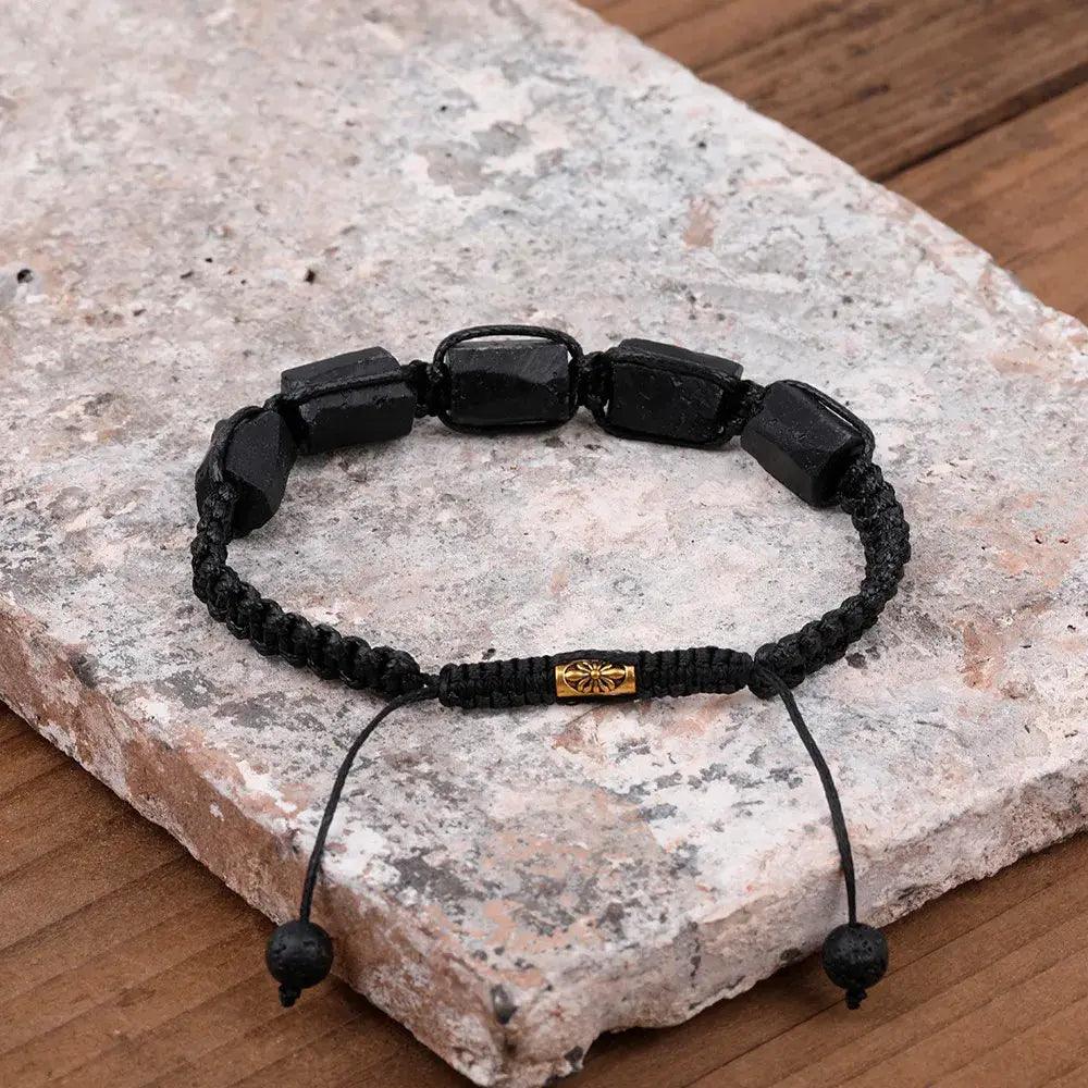 Pulsera Ajustable Turmalina Negra - Piedra Mistica